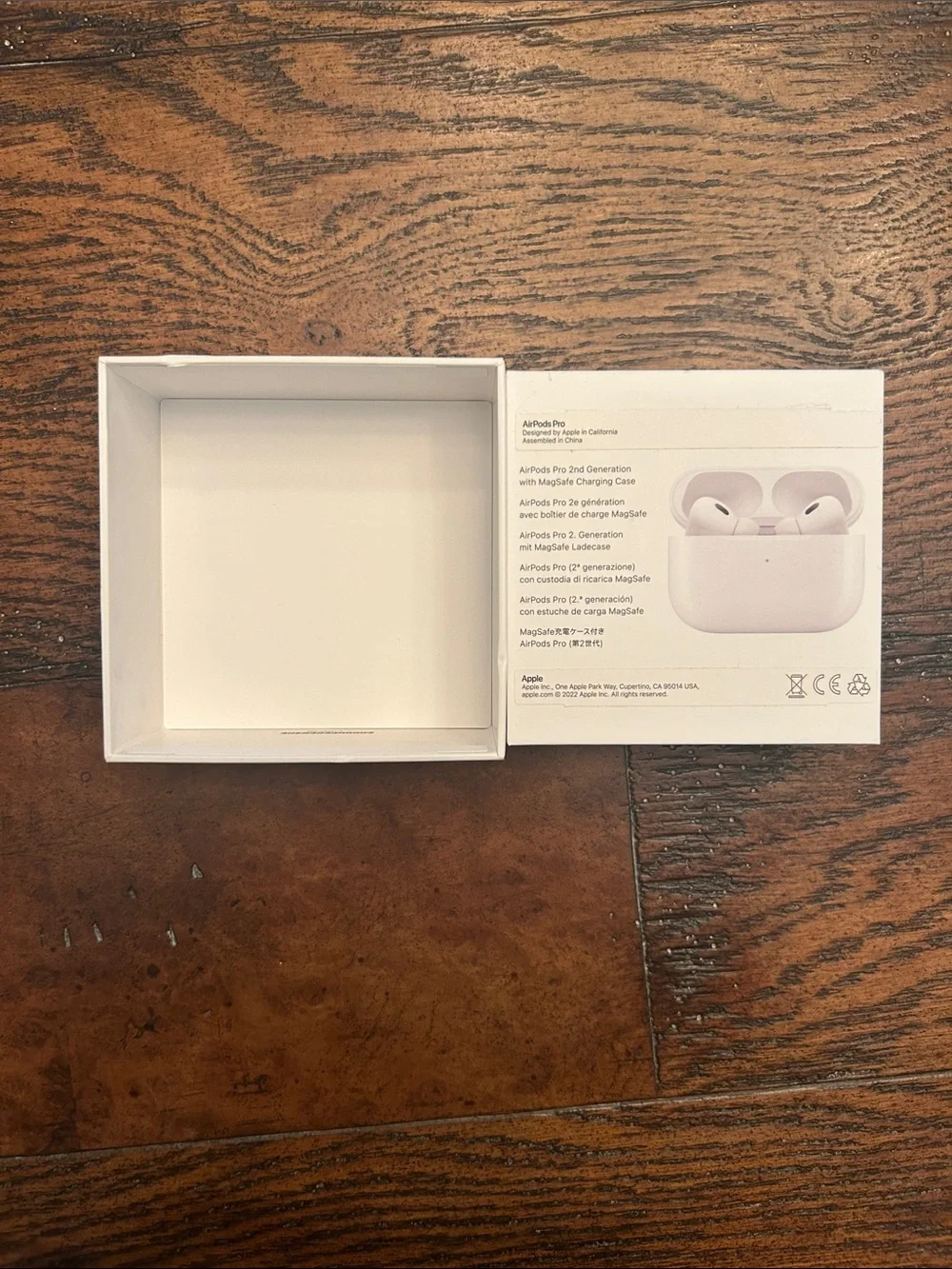 Apple AirPods Pro (2nd Generation) Original Empty Retail Box & Inserts Only